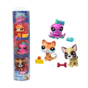 HASBRO 24125ES-00737 LITTLES PET SHOP S4 3LÜ TÜP PAKET MİNİŞLER