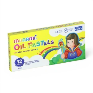 MONAMİ  OIL YAĞLI PASTEL BOYA KARTON KUTULU 12Lİ (12 RENK) - 2140007521