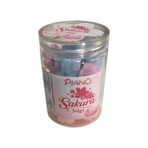 TMN 719798 PIANO JELLY FLOWERS KAVANOZ SİLGİ SETİ 26LI