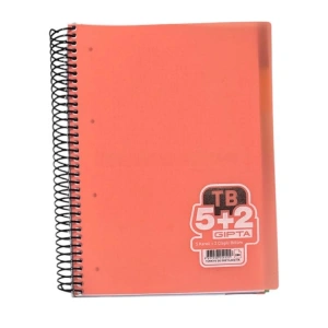 GIPTA TB A4 SPİRALLİ SEPERATÖRLÜ 5+2  PP KAPAK 280 YP DEFTER 2203