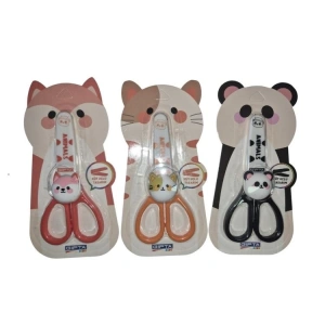 GIPTA K7241 ANIMALS KORUMALI BLISTERLİ KÜT UÇLU ÇOCUK MAKASI - TEKLİ