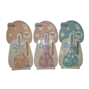 GIPTA K7242 MUSHROOM HOME KORUMALI BLISTERLİ KÜT UÇLU ÇOCUK MAKASI - TEKLİ