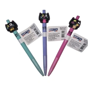 GIPTA K1790 0.7 BLACK CAT FİGÜRLÜ VERSATİL KALEM  - TEKLİ