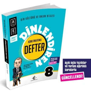 EKERTEST 8.SINIF DİN KÜLTÜRÜ VE AHLAK BİLGİSİ DİNLENDİREN DEFTER KONU ANLATIMLI