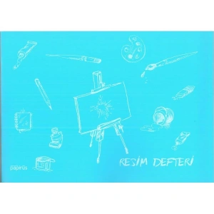 PAPİRÜS  PP. KAPAK TEL DİKİŞLİ 24X34cm 30 YP. RESİM DEFTERİ - TEKLİ
