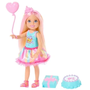 MATTEL MTL-JJB37 BARBIE CHELSEA CLUB DOĞUM GÜNÜ BEBEĞİ VE AKSESUARLARI OYUN SETİ 3+
