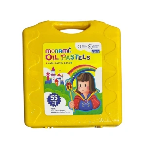 MONAMİ  OIL YAĞLI PASTEL BOYA PLASTİK ÇANTALI 55+5 RENK - 2140441055