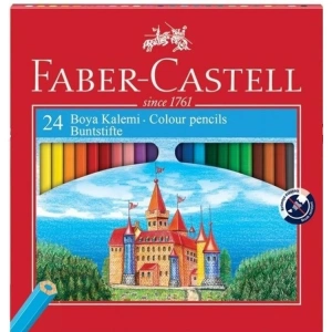 FABER CASTELL REDLINE TAM BOY 24LÜ  KURU BOYA KALEMİ KARTON KUTU - 5171 116 324