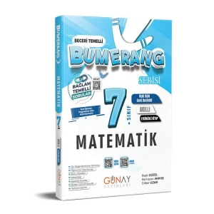 GÜNAY 7. SINIF BUMERANG AKILLI ETKİNLİKLİ KİTAP MATEMATİK SORU BANKASI