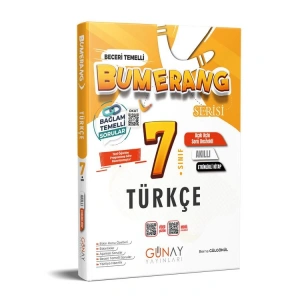 GÜNAY 7. SINIF BUMERANG AKILLI ETKİNLİKLİ KİTAP TÜRKÇE SORU BANKASI