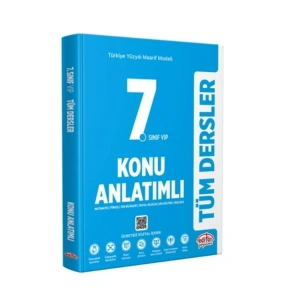 EDİTÖR 7. SINIF MAARİF MODELİ TÜM DERSLER KONU ANLATIMLI SORU BANKASI MAVİ KİTAP