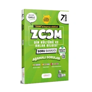 GÜNAY 7. SINIF ZOOM SERİSİ DİN KÜLTÜRÜ VE AHLAK BİLGİSİ SORU BANKASI