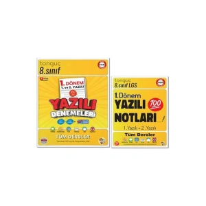 TONGUÇ 8. SINIF 1.DÖNEM SÜPER İKİLİ 1. VE 2. YAZILI NOTLARI VE DENEMELERİ SET