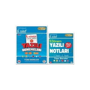 TONGUÇ 6. SINIF 1.DÖNEM SÜPER İKİLİ 1. VE 2. YAZILI NOTLARI VE DENEMELERİ SET