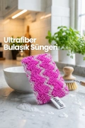 Ellesill Scrub Pro Bulaşık Süngeri - Pembe Renk 12x7x3 cm