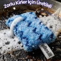 İthal Ultrafiber Bulaşık Süngeri Scrub Pro Mavi Renk Sünger 12x7x3 cm - 16g