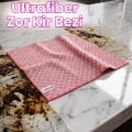 İthal Ultrafiber Zor Kir Bezi, Ovma Bezi, Tezgah Bezi Pembe Renk Bez 40x40 cm - 300 Gsm