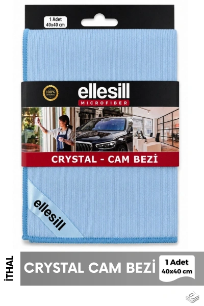 Crystal Mavi Cam Bezi 40x40 cm - (1 Adet)