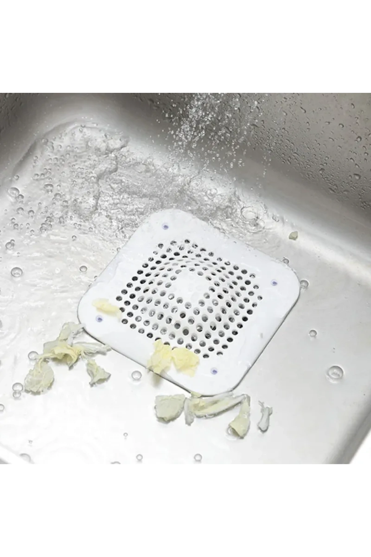 Ellesill Silikon Lavabo Küvet Gider Filtresi - Vantuzlu Tıkanıklık Önleyici Gider Kapağı