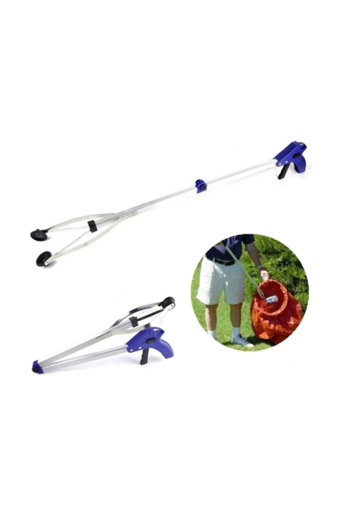 Ellesill Katlanabilir Uzanma Maşası - 83 cm Ergonomik Hafif Tutma Aparatı