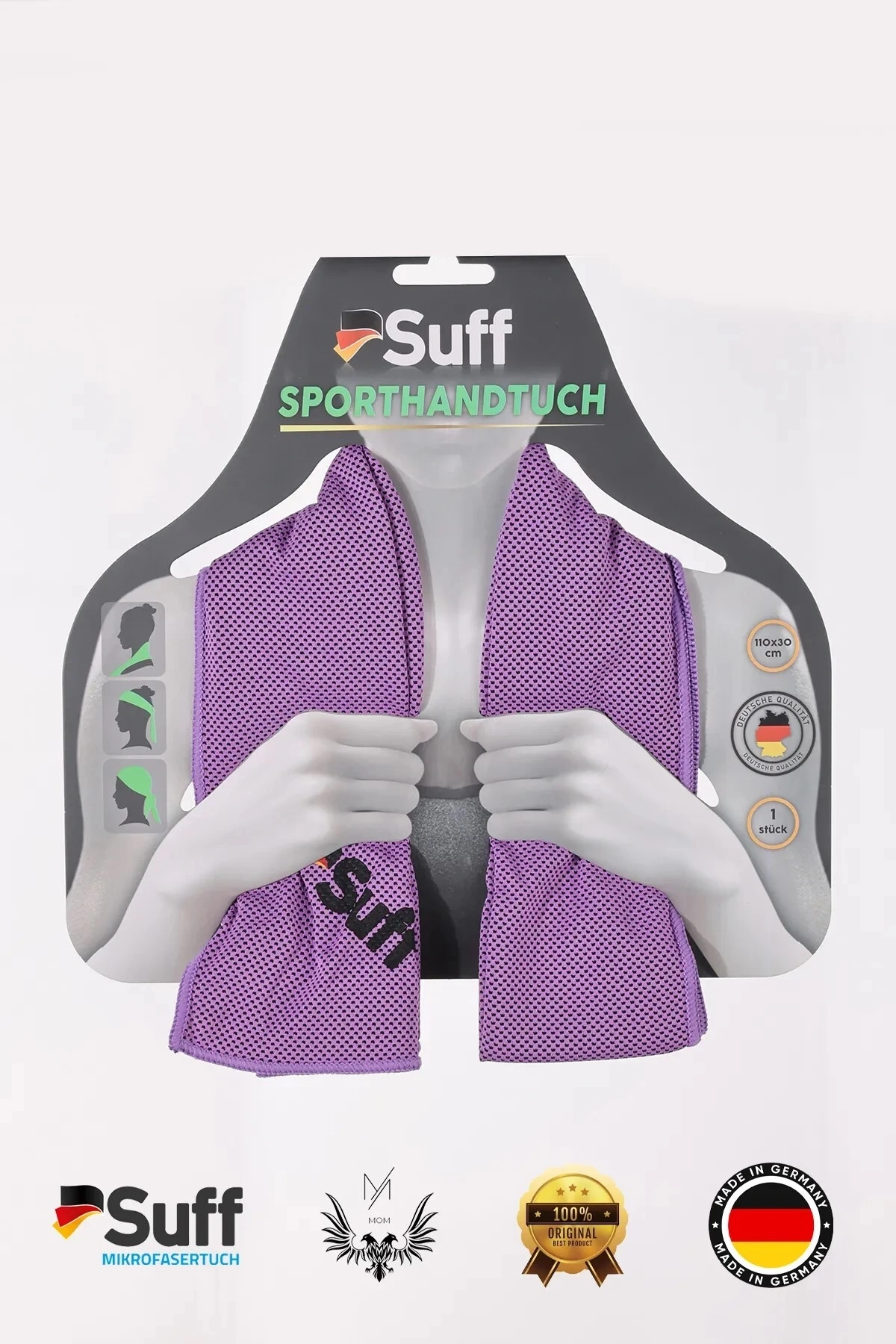 Sporcu Soğutma Havlusu 110x30cm Süper Emici - Şok Kuruma (1 Adet)
