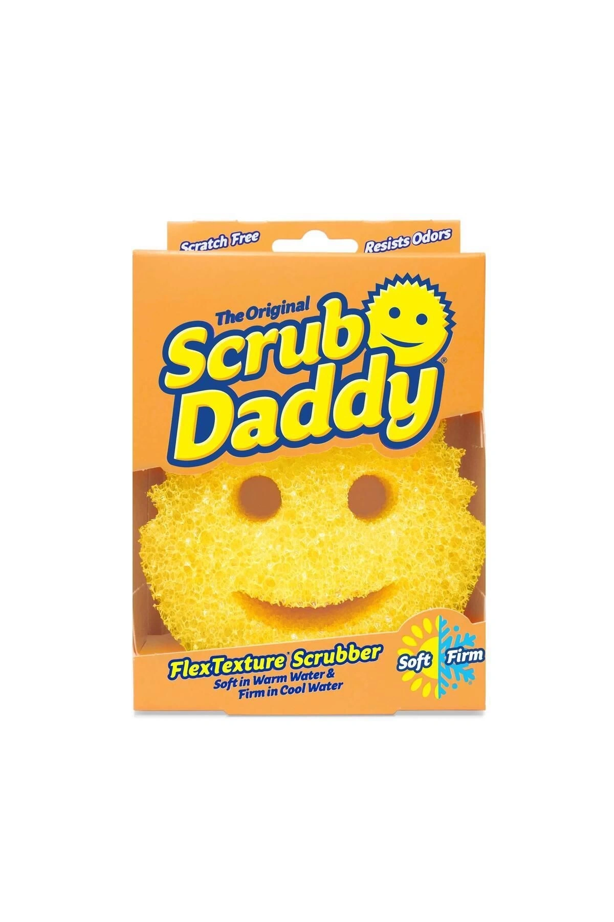 Scrub Daddy Temizlik Süngeri - FlexTexture® Isıya Duyarlı, Çizmeden Güçlü Temizlik Süngeri