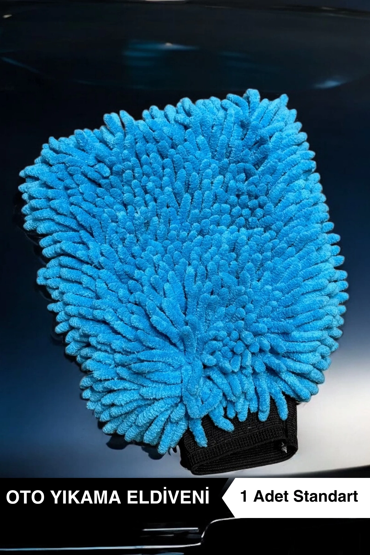 Ellesill Alman Oto Yıkama Eldiveni Mavi - Blue WashPro