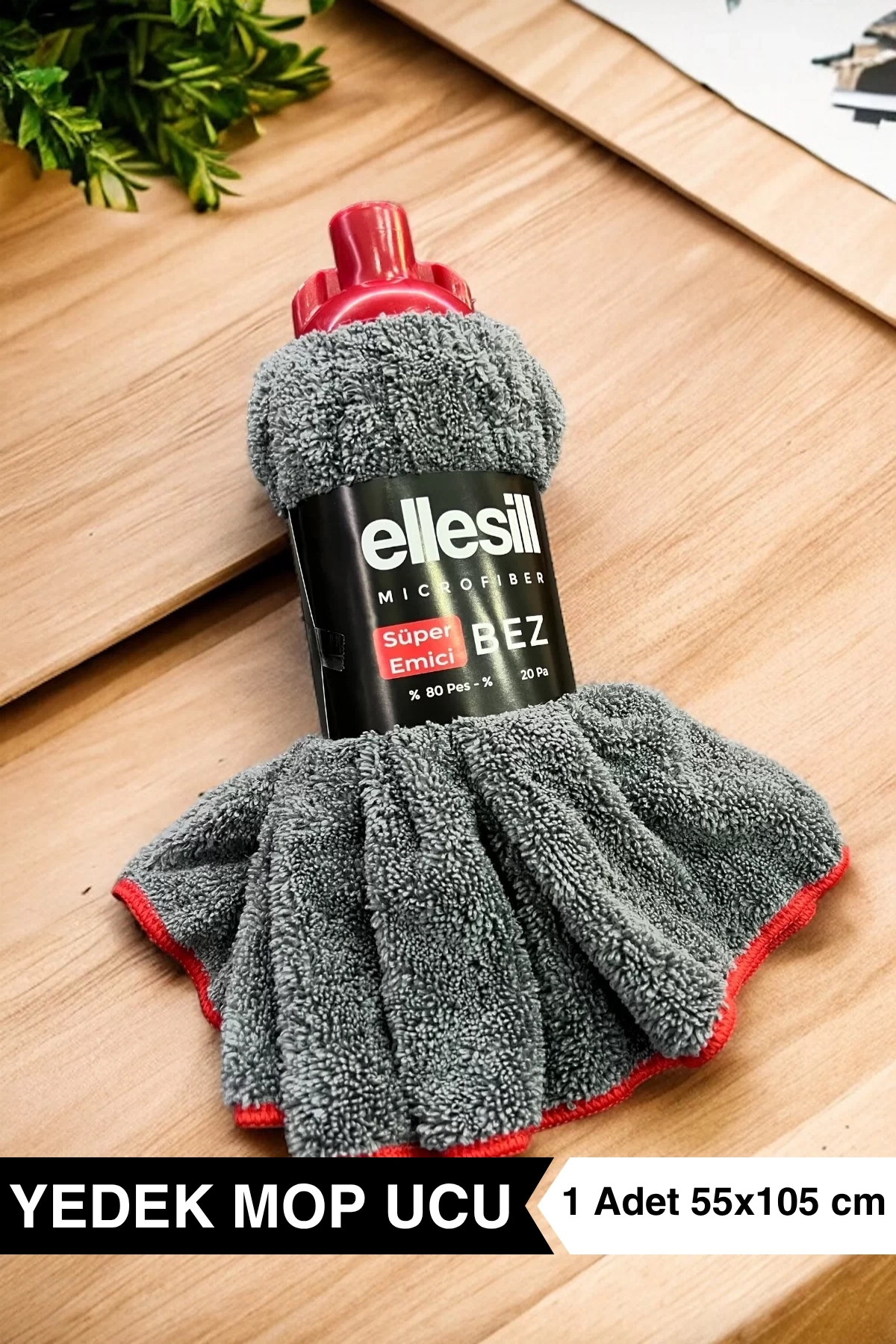 30 Paket Toptan Mikrofiber Yedek Mop Bezi | Yedek Mop Ucu (55x105 cm)