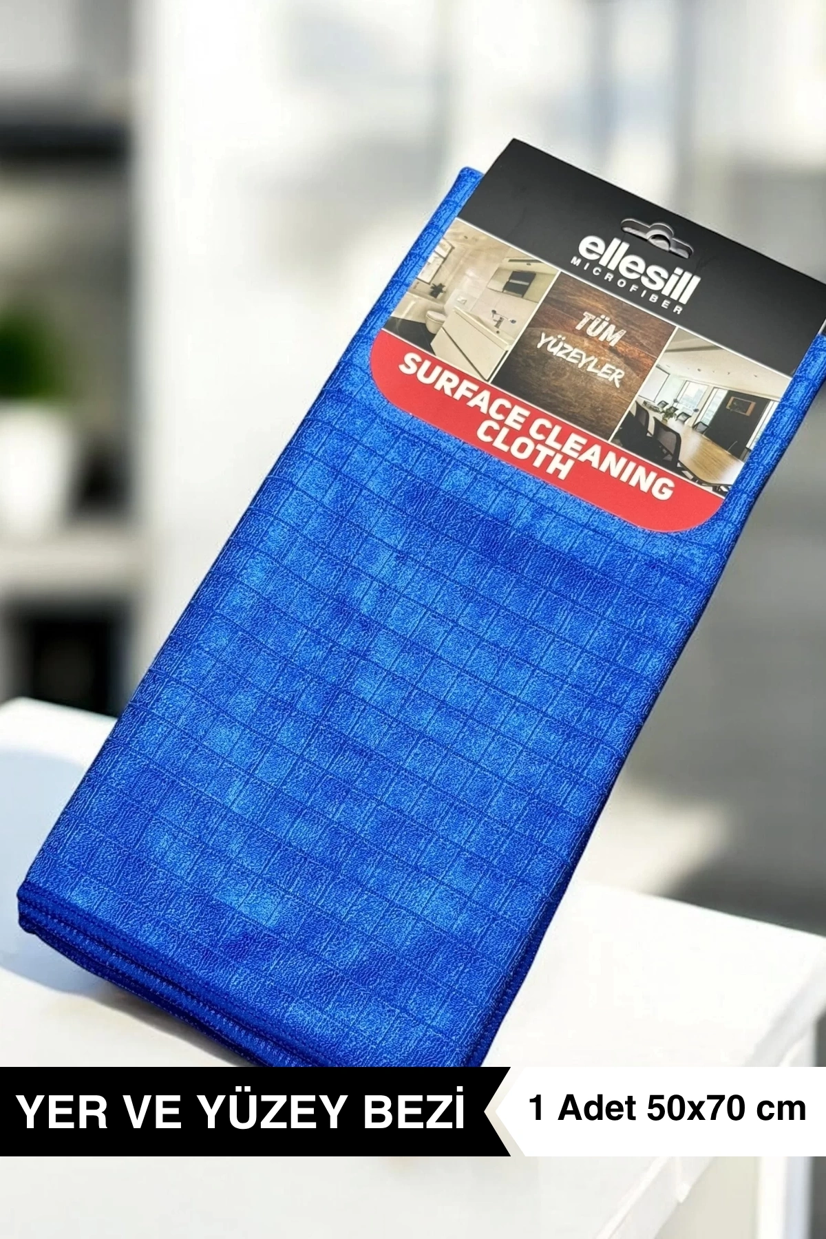 Ellesill Ocean Fresh Mavi Yer ve Yüzey Temizlik Bezi - 50x70 cm