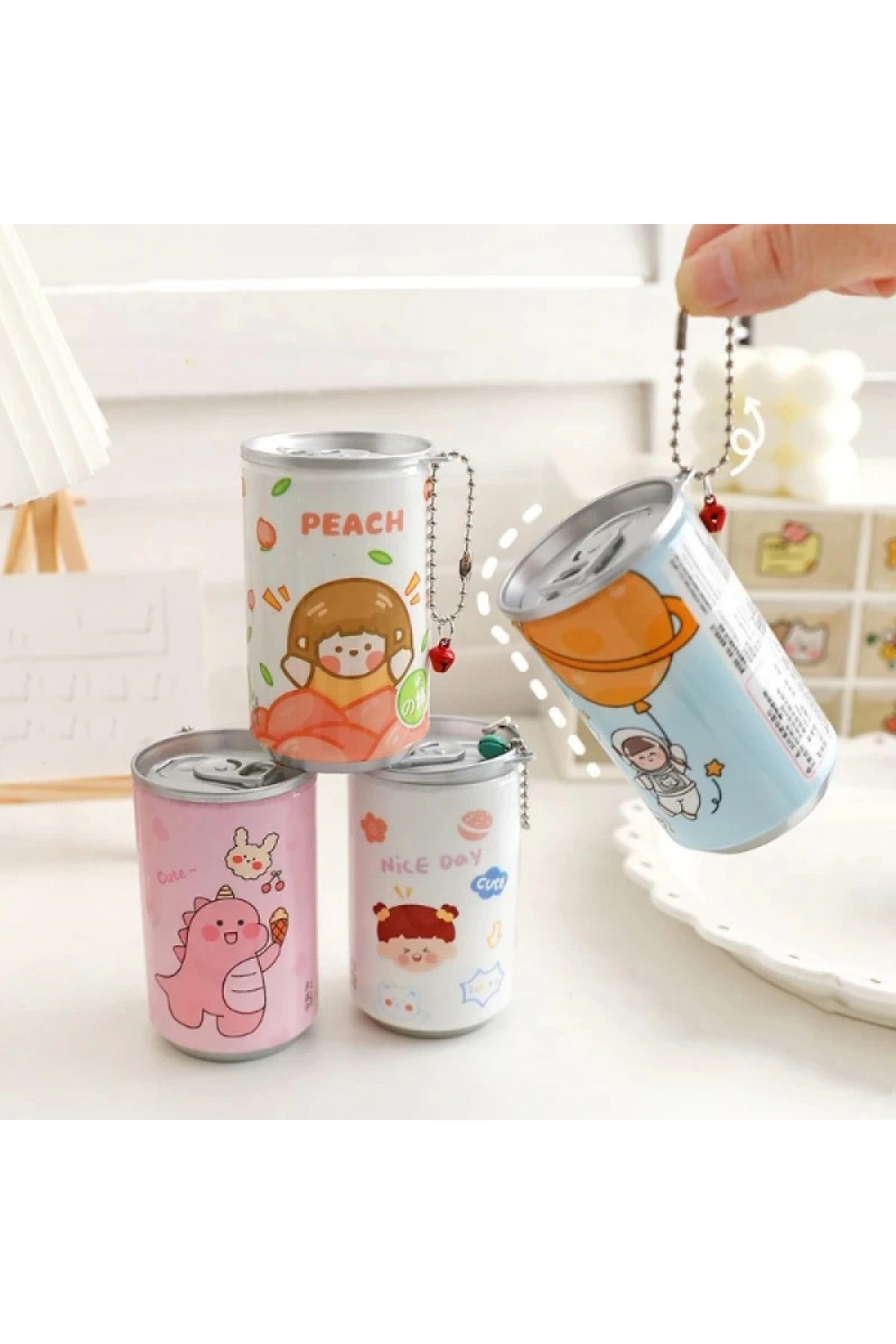 Ellesill Taşınabilir 30lu Konserve Islak Mendil - Anahtarlık Tipi Doldurulabilir Mendil Kutusu