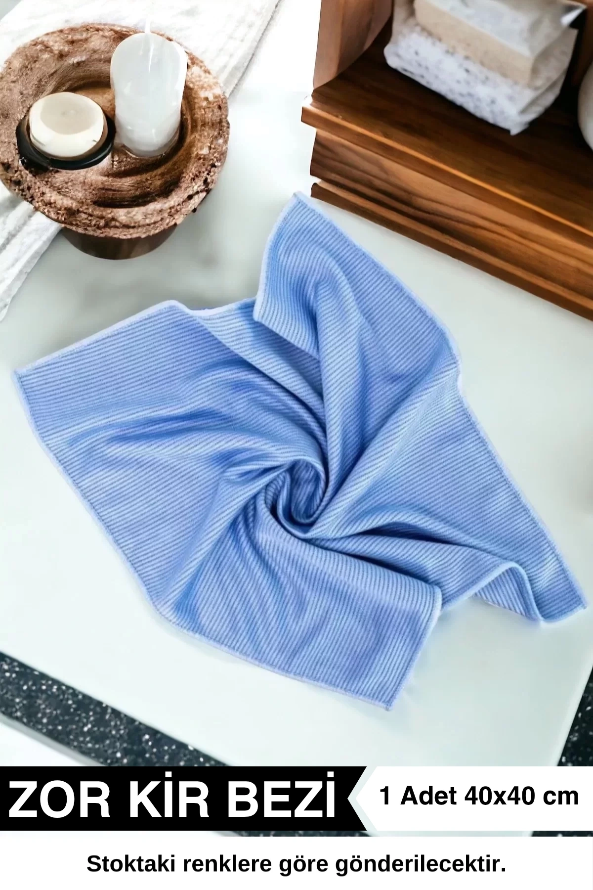 Zor Kir Bezi En Zorlu Yağ Lekelerini Derinlemesine Temizler 40x40 cm (1 Adet) - Ellesill