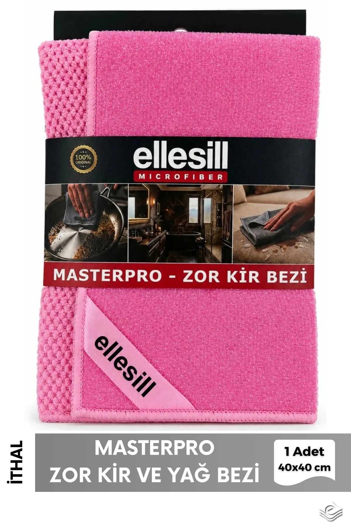 MasterPro Mor Zor Kir Bezi 40x40 cm - (1 Adet)