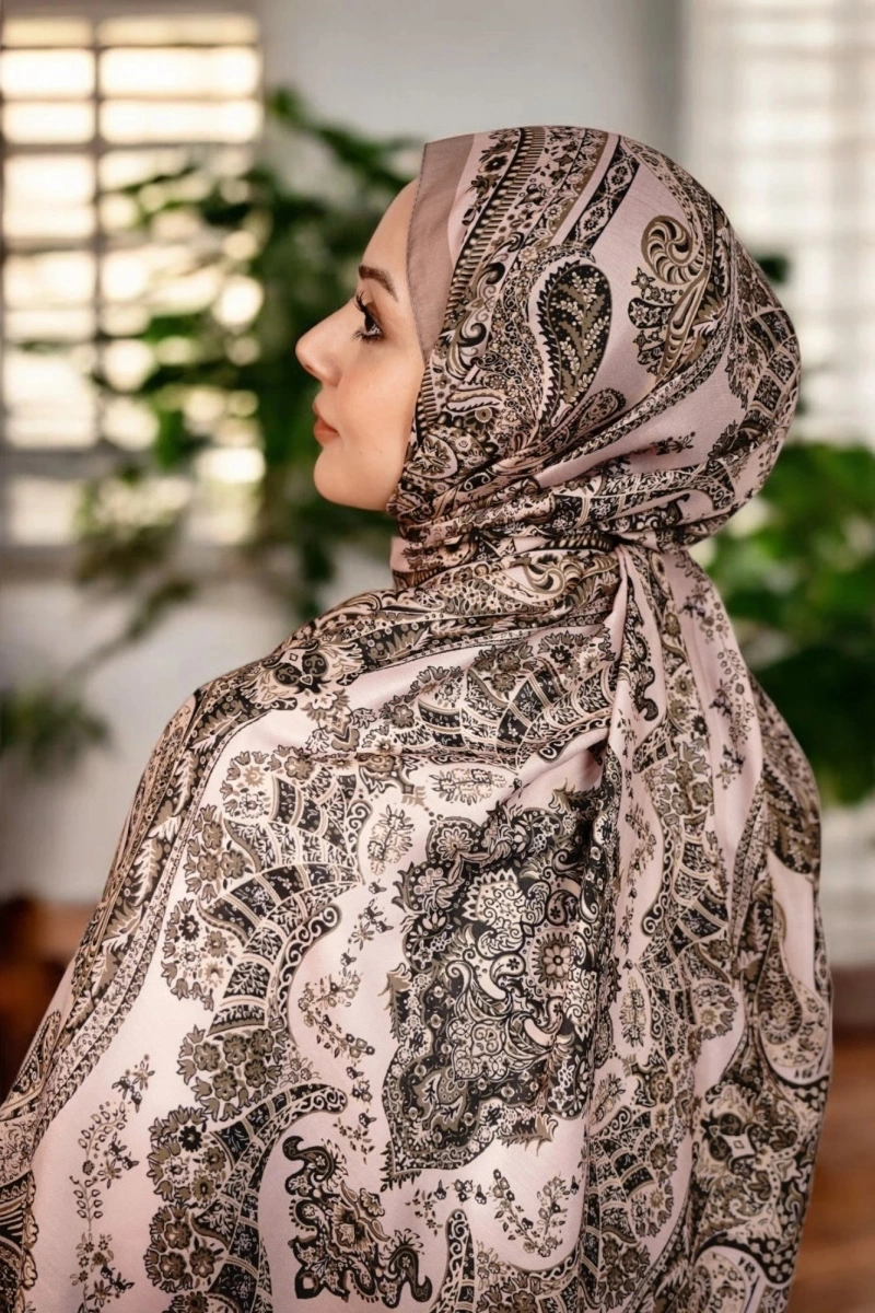 Ürgüp Model Retro Şal - Vizon