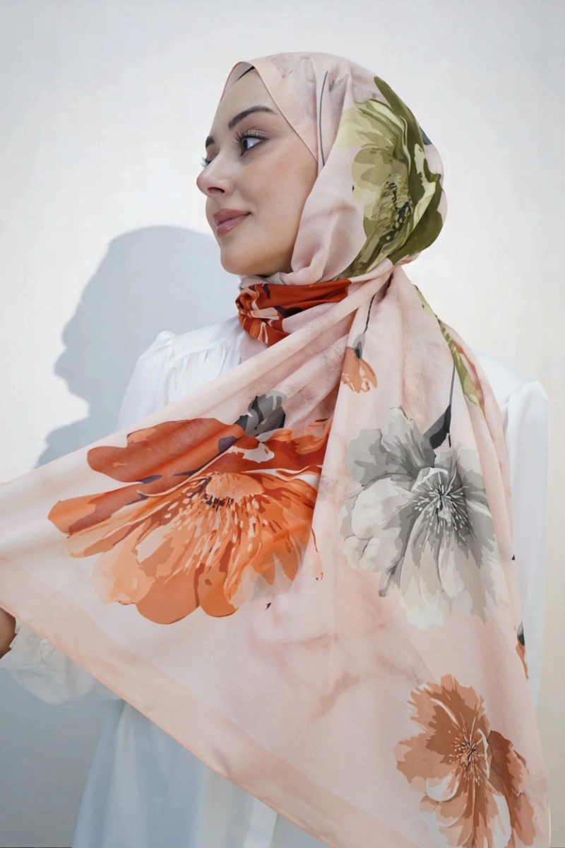 Bahar Model Retro Desen Retro Şal - 7