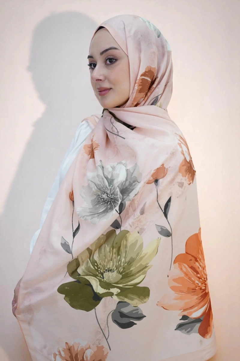 Bahar Model Retro Desen Retro Şal - 7