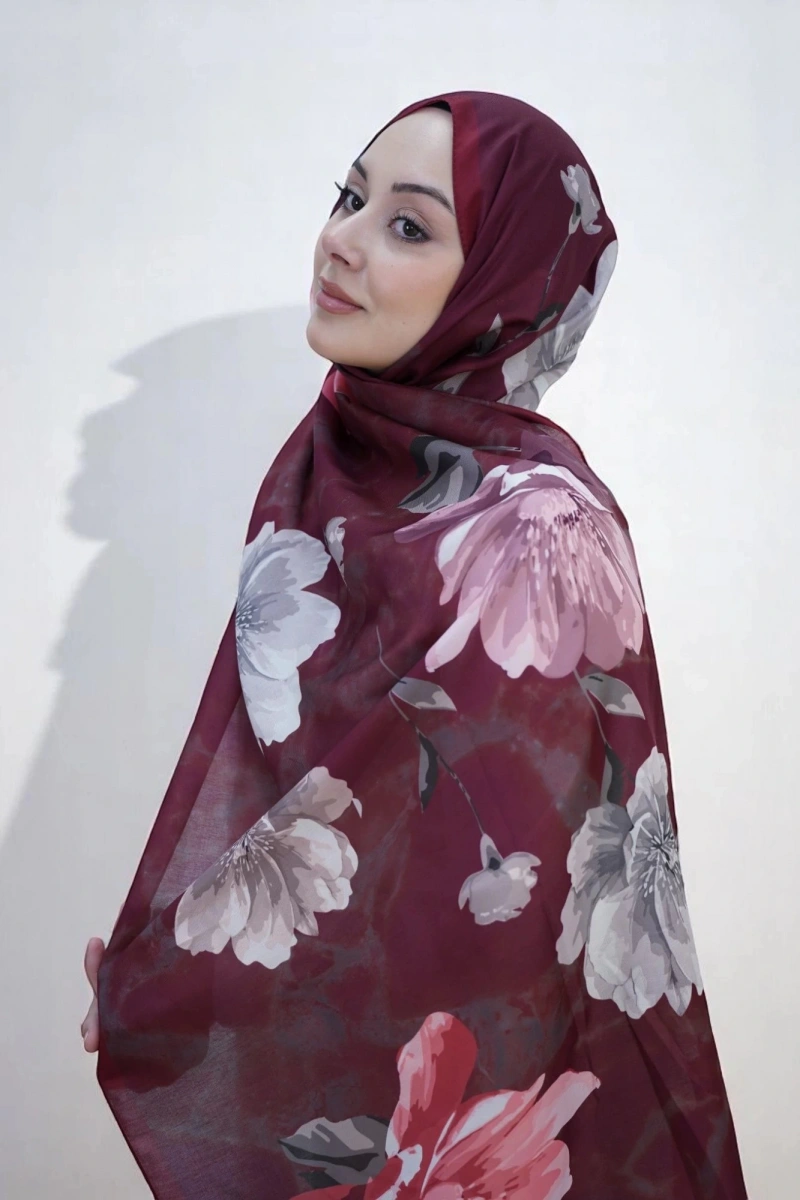 Bahar Model Retro Desen Retro Şal - 9