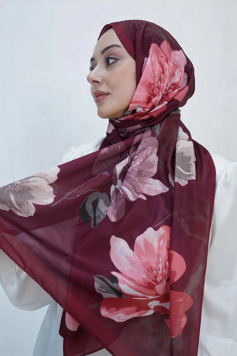 Bahar Model Retro Desen Retro Şal - 9