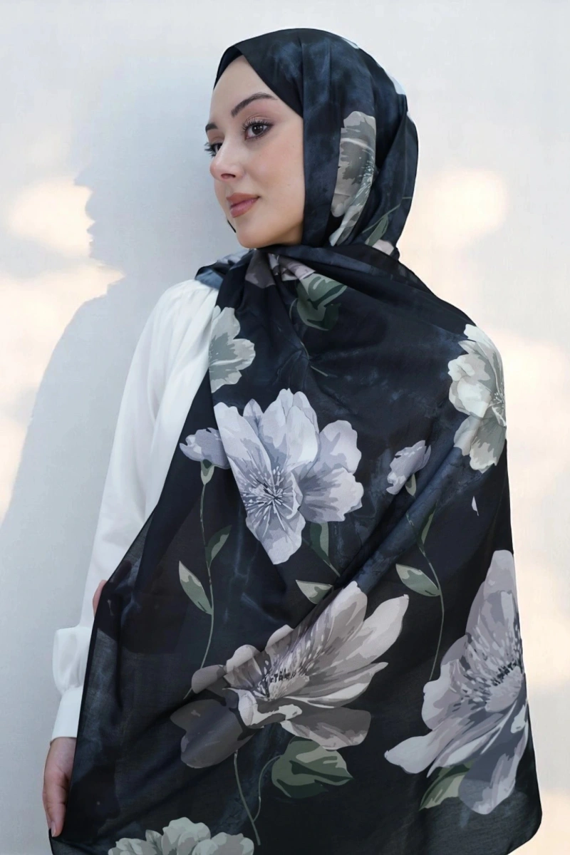 Bahar Model Retro Desen Retro Şal - 8