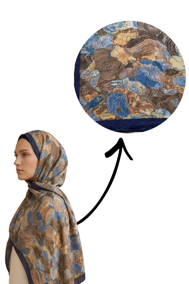 Fırça Desen Bambu Kraş Şal - 3