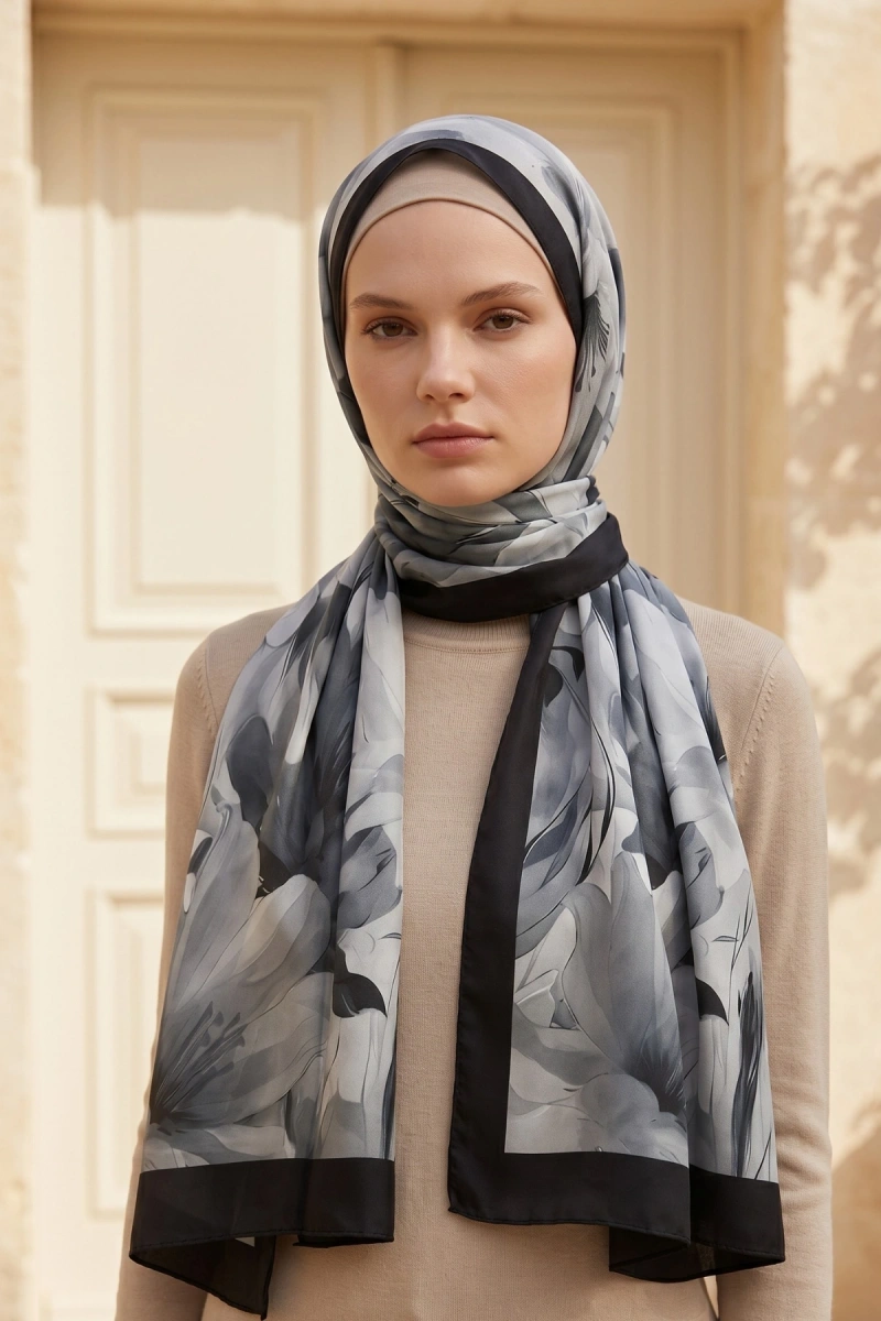 Elora Model Retro Desen Şal - 4
