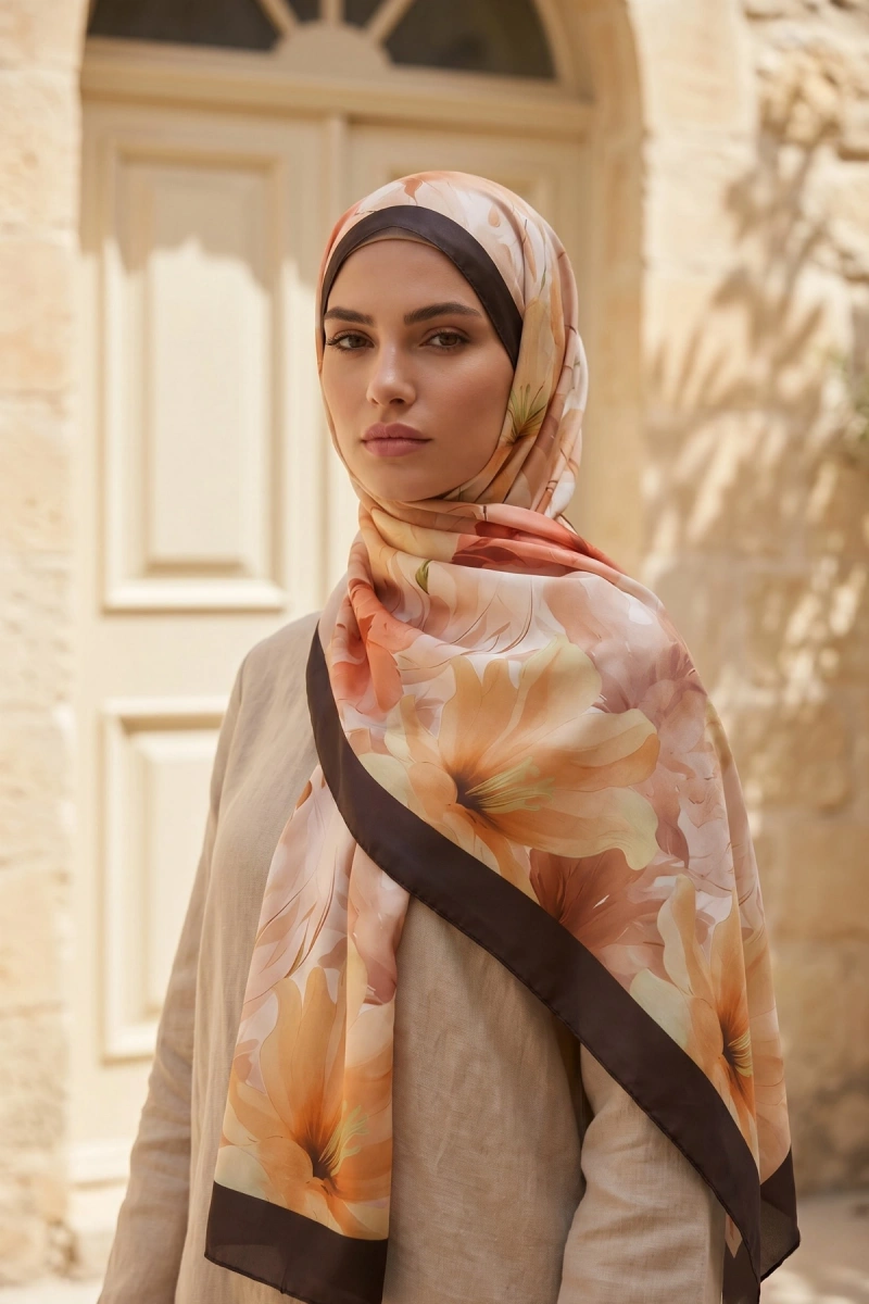 Elora Model Retro Desen Şal - 6