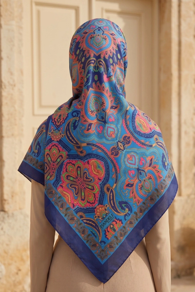 Avelin Model Retro Desen Şal Etnik - 7