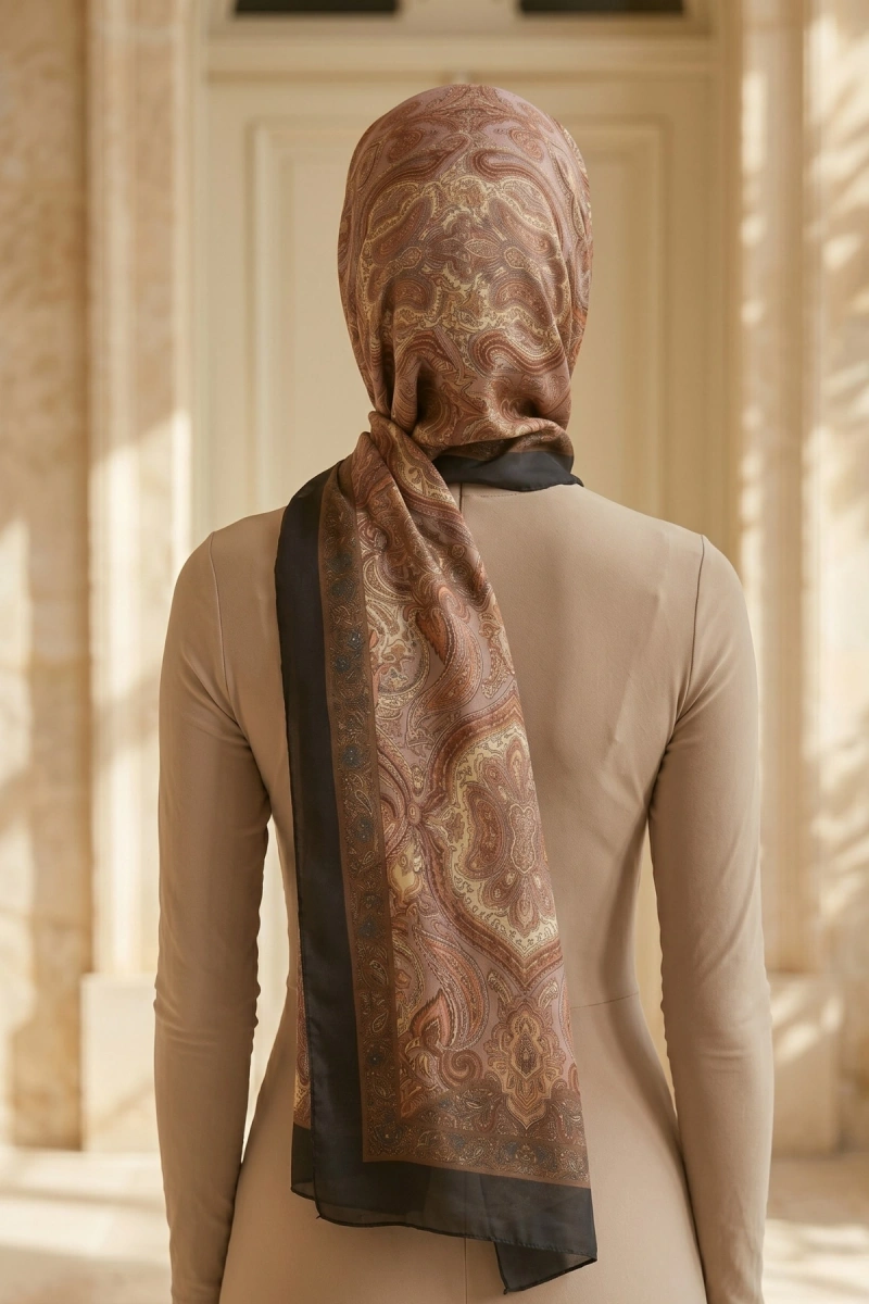 Avelin Model Retro Desen Şal Etnik - 11