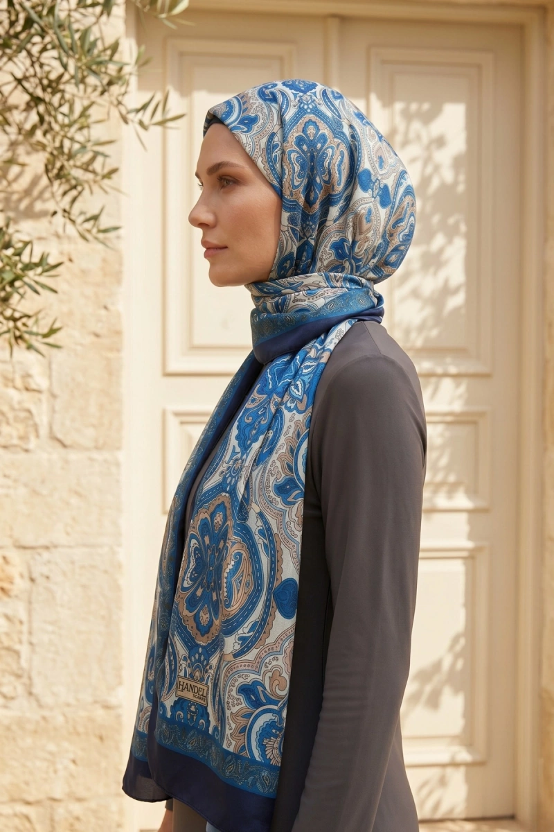 Avelin Model Retro Desen Şal Etnik - 12