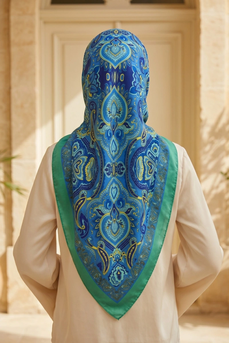 Avelin Model Retro Desen Şal Etnik - 13