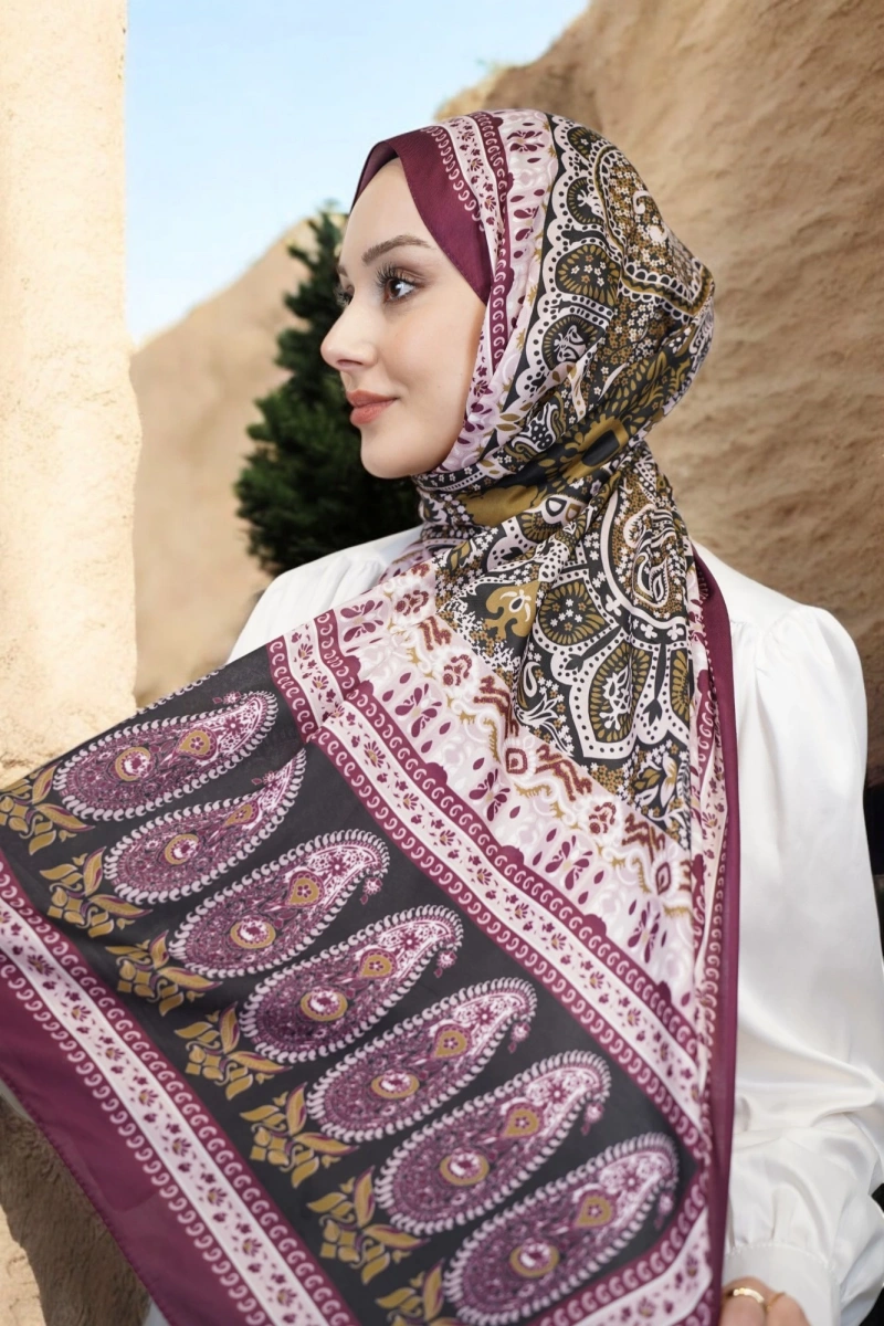 Atlas Model Retro Desen Şal - 10