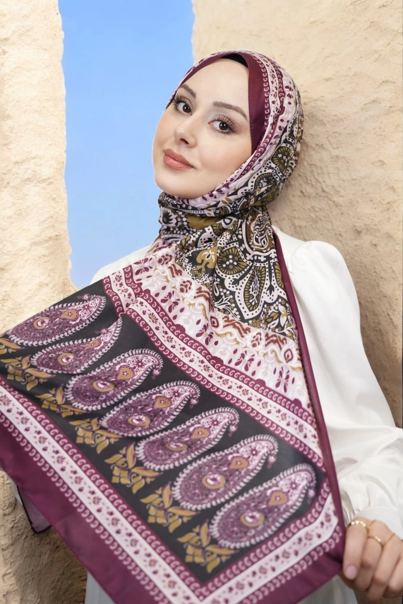 Atlas Model Retro Desen Şal - 10