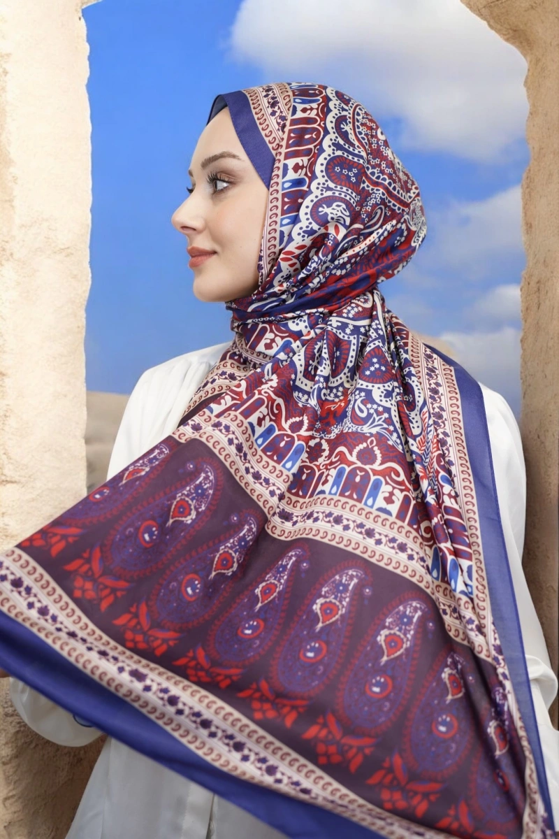 Atlas Model Retro Desen Şal - 12