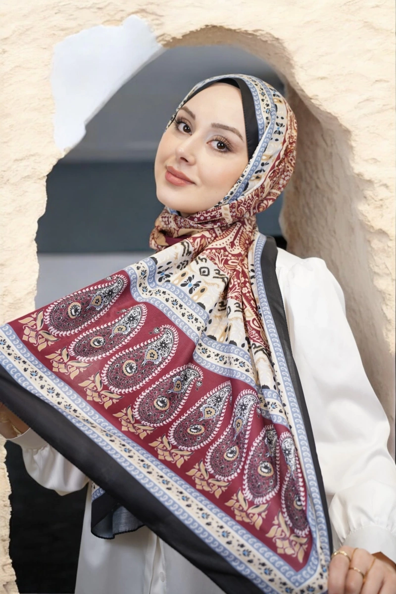 Atlas Model Retro Desen Şal - 5