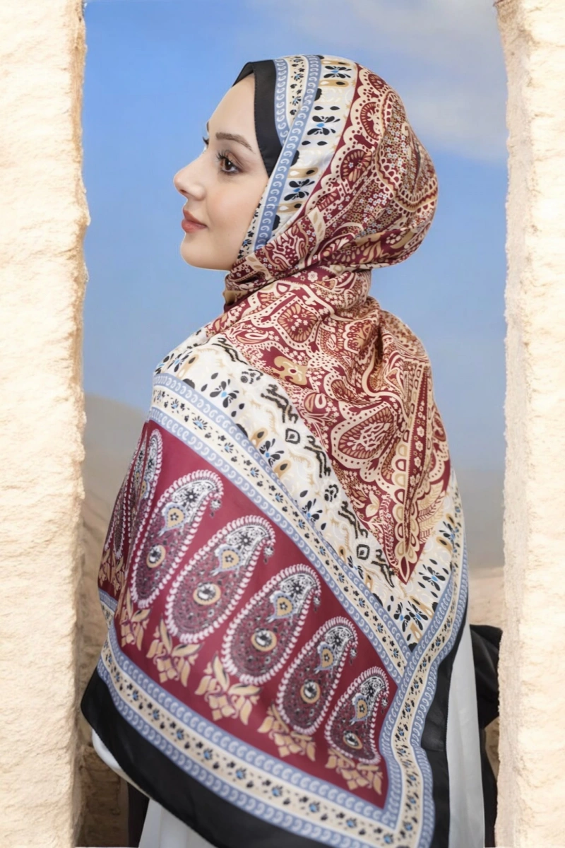 Atlas Model Retro Desen Şal - 5